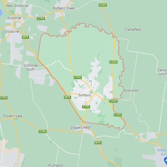 Sunbury map area